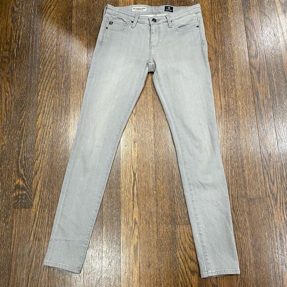 AG “The Legging Ankle” Jeans Size 25R Super Skinny Ankle Light Wash Grey - Picture 11 of 11